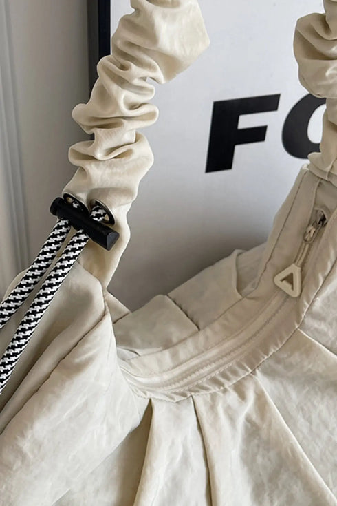 'Alondra' Ruched Drawstring Crossbody Bag - Celes Fashion